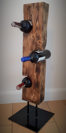 Stojak na 3 wina - podstawa metalowa (kwadrat)