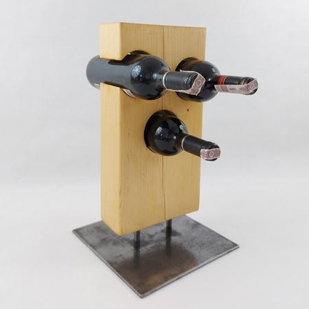 Stojak na wina (3 butelki) kolor jasna sosna