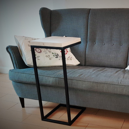 Stolik kawowy metal + drewno