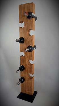 Stojak na 10 win - podstawa metalowa (kwadrat)