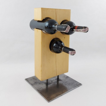 Stojak na wina (3 butelki) kolor jasna sosna